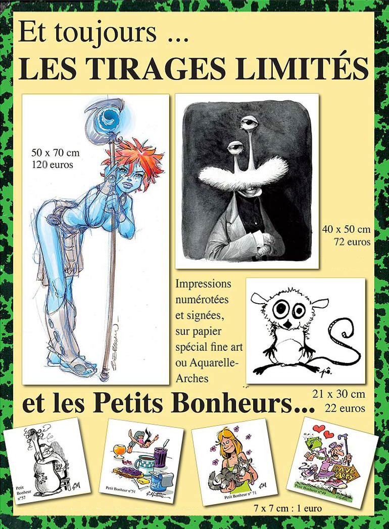 tirages limites et petits bonheurs